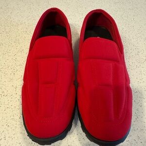 Men's Red Slip-On Shoes